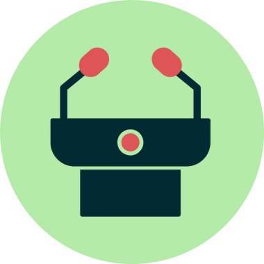 Basın Konferansı vektör illüstrasyonu