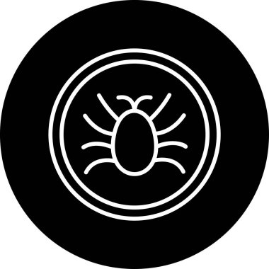 Parazit simgesinin vektör illüstrasyonu