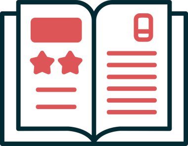 Portföy web simgesi vektör illüstrasyonu