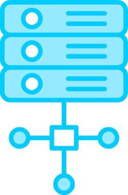 ağ paylaşım sunucu vektör illüstrasyonu