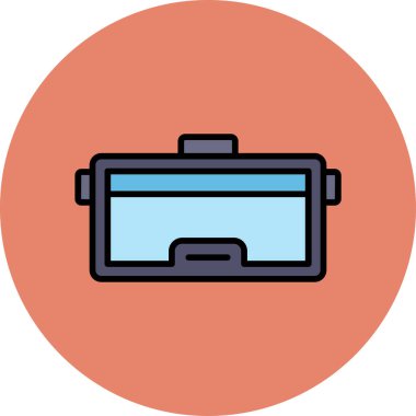 Gözlükler. Web simgesi basit illüstrasyon 