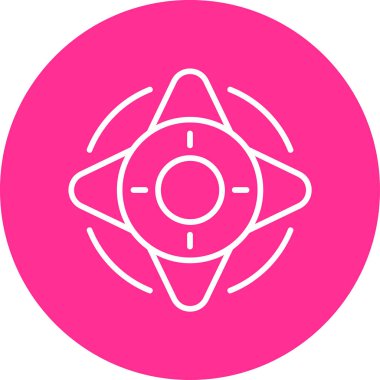 Windrose simge vektör resimlemesini pusula