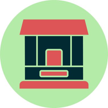 Bilet Pencere simgesi vektör illüstrasyonu