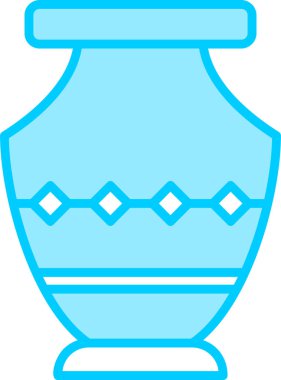 Vazo. Web simgesi basit illüstrasyon