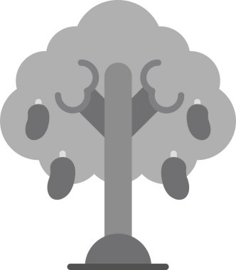 Aspen ağacı simgesi. düz dizayn. vektör illüstrasyonu       