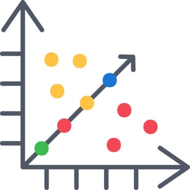Regresyon ok grafiği büyüme simgesi