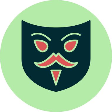 maske simgesi, vektör resimleme 