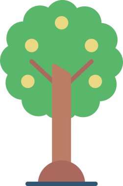 Ağaç. Web simgesi basit illüstrasyon