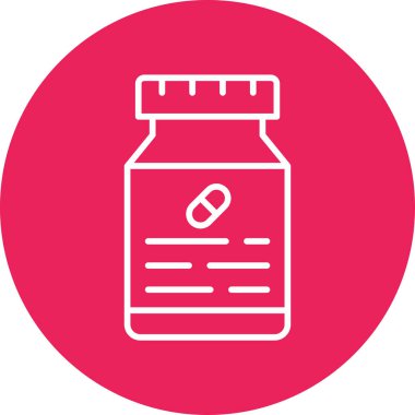 ilaç hapları web simgesi, basit vektör illüstrasyonu 