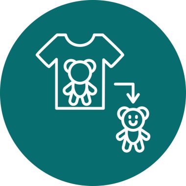 Oyuncak parmak izi. Web simgesi basit illüstrasyon