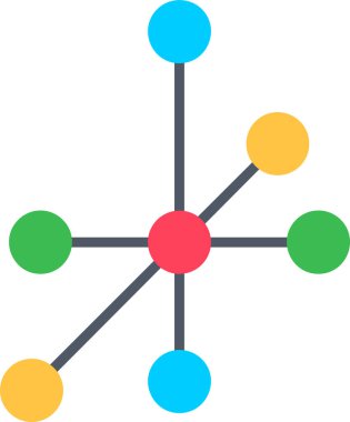 bağlantı ağ simgesi vektör illüstrasyonu