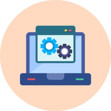 Gelişme. Web simgesi basit illüstrasyon