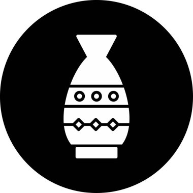 Vazo. Web simgesi basit illüstrasyon