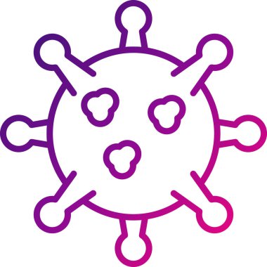 Virüs. Web simgesi basit illüstrasyon 