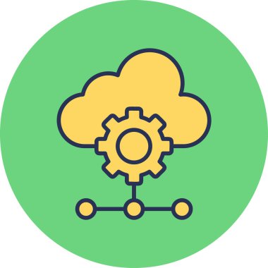 Bulut depolamasının kavramsal sadeleştirilmiş illüstrasyonu