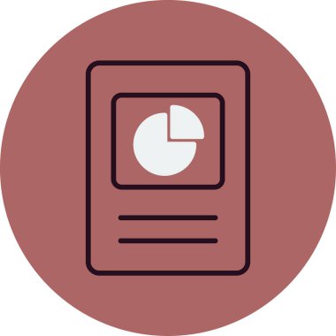 Pasta grafiği vektör illüstrasyonu