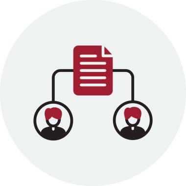 Dosya Paylaşım simgesinin vektör illüstrasyonu