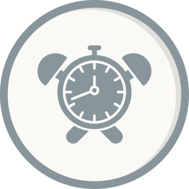 Alarm saati web simgesi, vektör illüstrasyonu