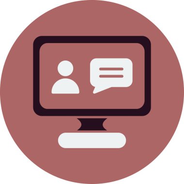 Online eğitim. Web simgesi basit tasarım