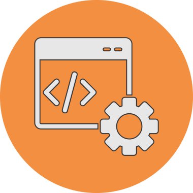 Gelişme. Web simgesi basit illüstrasyon