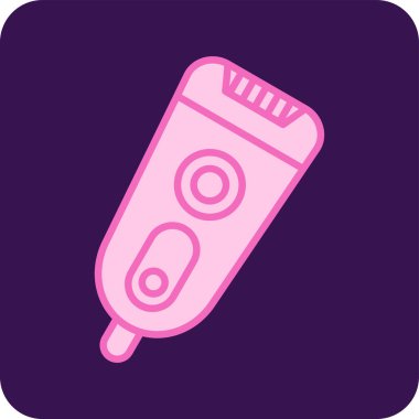 Basit Elektrik Shaver simgesi, vektör illüstrasyonu