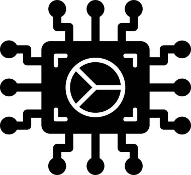 Teknoloji. Web simgesi basit illüstrasyon