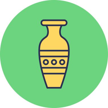 Vazo. Web simgesi basit illüstrasyon