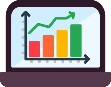 Ticaret şeması. Web simgesi basit illüstrasyon