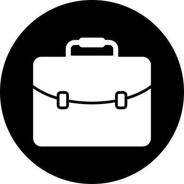 Çanta. Web simgesi basit illüstrasyon