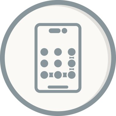 Desen Kilit simgesi vektör çizimi