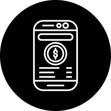 Ödeme. Web simgesi basit illüstrasyon