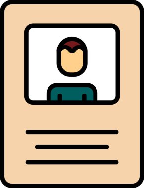 İsim Etiket Simgesi, vektör illüstrasyonu  