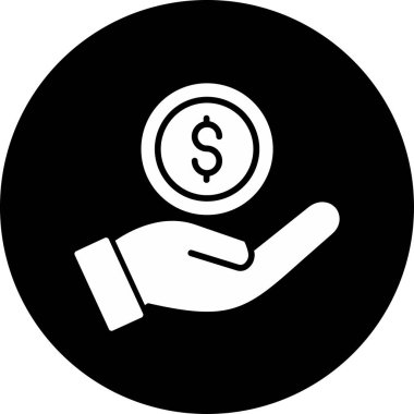  Gelir. Web simgesi basit illüstrasyon