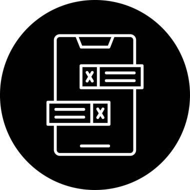 Tebliğ. Web simgesi basit illüstrasyon