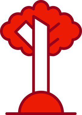 Ağaç. Web simgesi basit illüstrasyon 