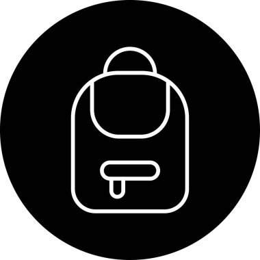 Düz biçimli basit web çanta simgesi