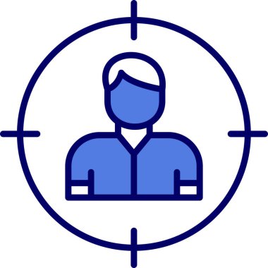 Hedef Seyirci, kullanıcı vektör vektör çizimi 