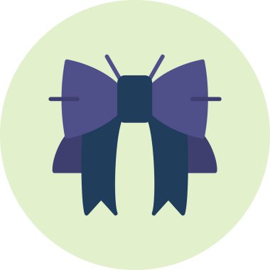 Kurdele yayı. Web simgesi basit illüstrasyon