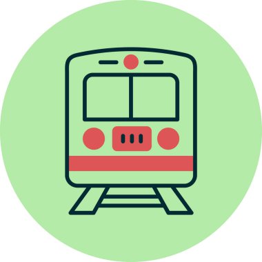 Web simgesi tren, illüstrasyon vektör  