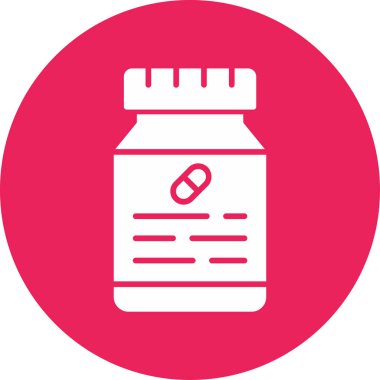 ilaç hapları web simgesi, basit vektör illüstrasyonu 