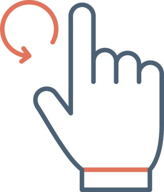 El işaret simgesi. Düz çizim. El işaretleyici vektör simgeleri.