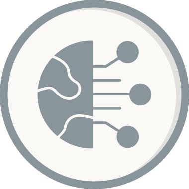 Dijital simge. Web tasarımı için özet çizim vektörü