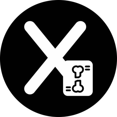 Büyük X harfi için soyut renk çizimi ve abc için X-Ray