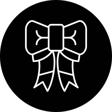 Kurdele yayı. Web simgesi basit illüstrasyon