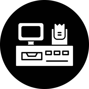 Satış noktası. Web simgesi basit illüstrasyon