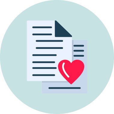 En sevdiği işaret. Web simgesi basit tasarım