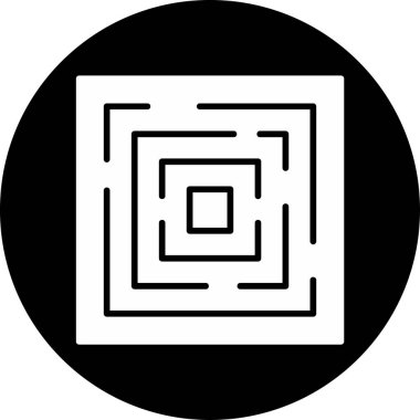 tasarım ve resimleme arkaplanı için labirent simgesi 