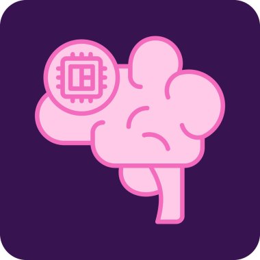 Zeka simgesi vektör illüstrasyon tasarımı