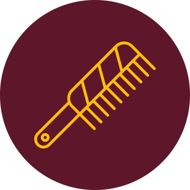 saç tarak ikonu vektör illüstrasyonu  