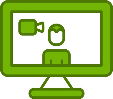 Basit simgeyi karşılama vektör illüstrasyonu